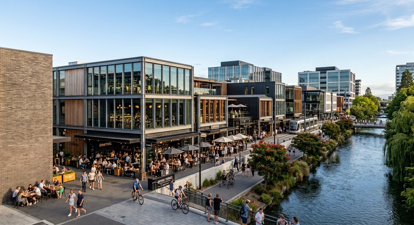 Christchurch city centre rebuild — best cities in New Zealand for newcomers looking for opportunity