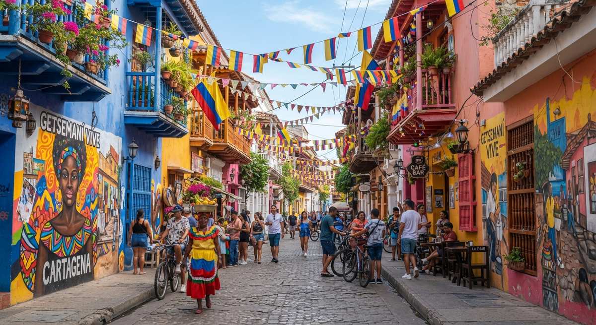 Best place to live in Colombia — Getsemaní neighbourhood in Cartagena, one of the cities compared
